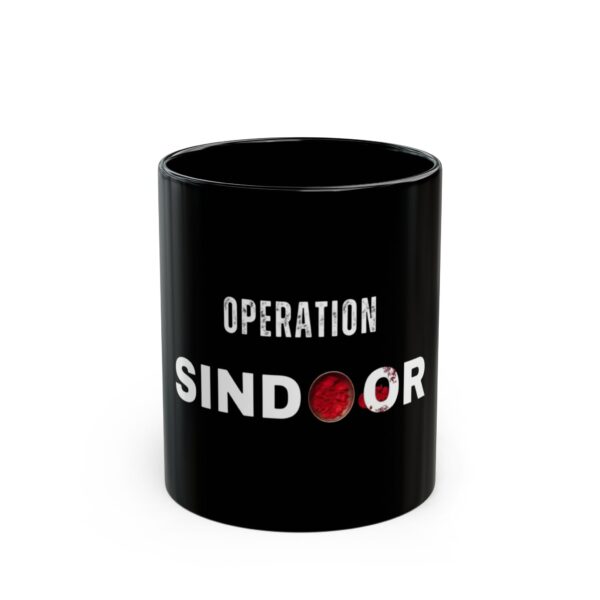 Funny Operation Sindoor Black Mug - Perfect for Hot Beverages & Gifts