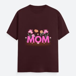Floral Mom Classic Crew T-Shirt – Gift for Mother's Day
