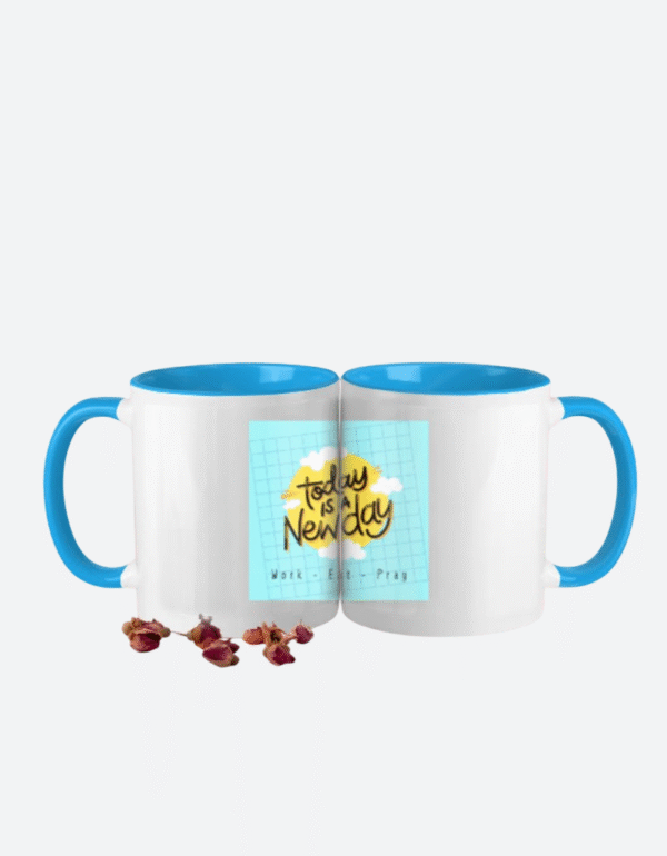 Colorful Motivational Coffee Mug - Today is a New Day - Image 2