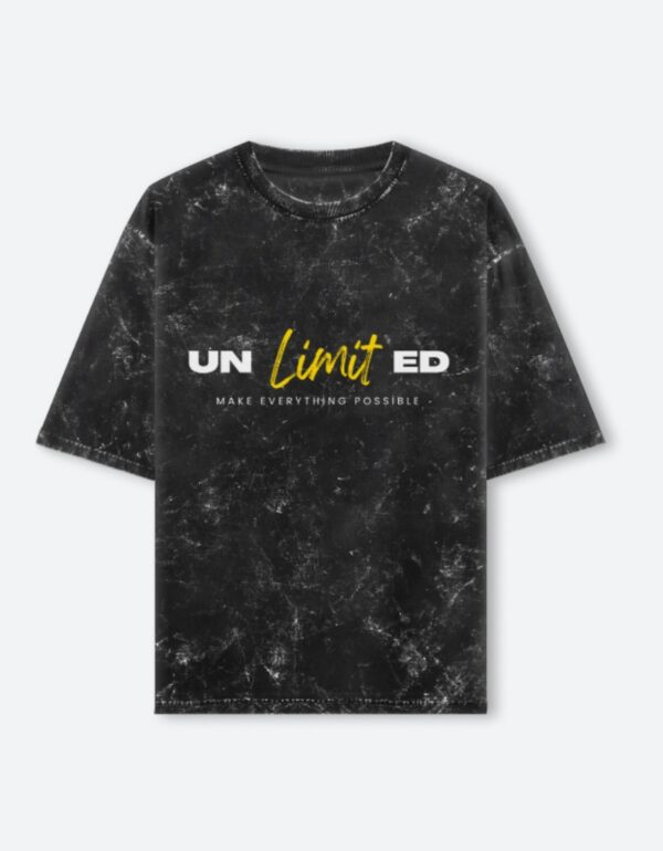 Unisex Acid Wash Oversized Tee - UNLimitED - Image 2