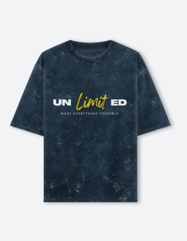 Unisex Acid Wash Oversized Tee - UNLimitED