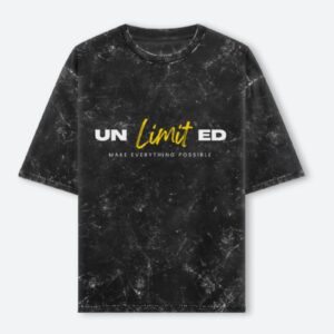 Unisex Acid Wash Oversized T-Shirt – UNLimitED Design in black