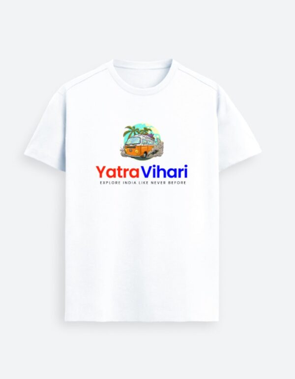 White Supima T-Shirt for Travel Lovers