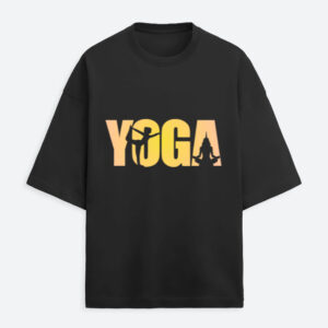 Unisex Terry Oversized Tee - Black
