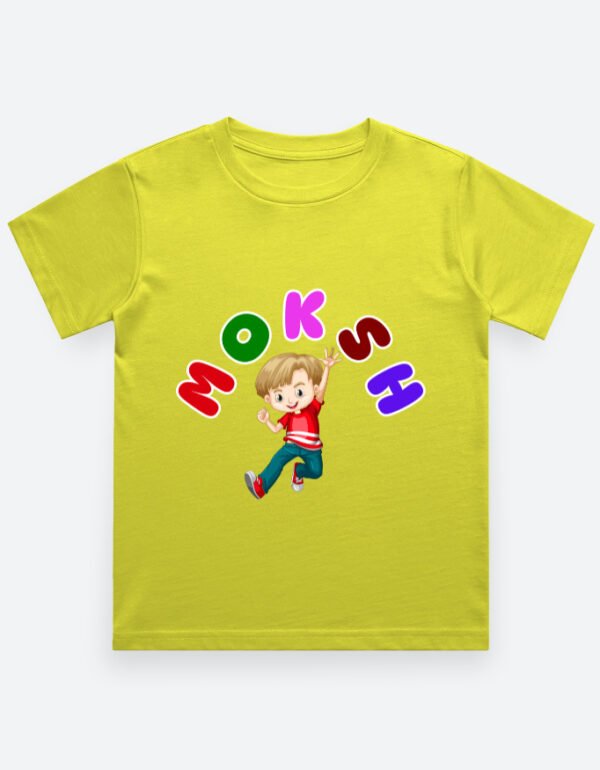 “MOKSH” Adventure Kids T-Shirt – Fun, Comfy - Image 3