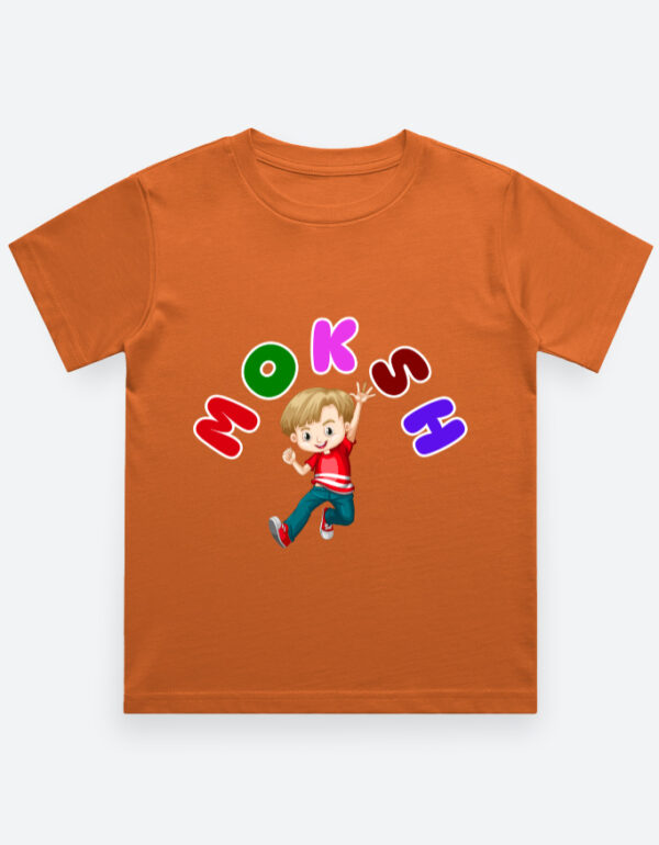 “MOKSH” Adventure Kids T-Shirt – Fun, Comfy - Image 4